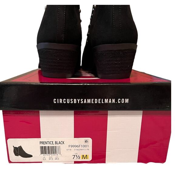Circus by Sam Edelman Prentice Ankle Boots Black Size 7.5 - Picture 4 of 5